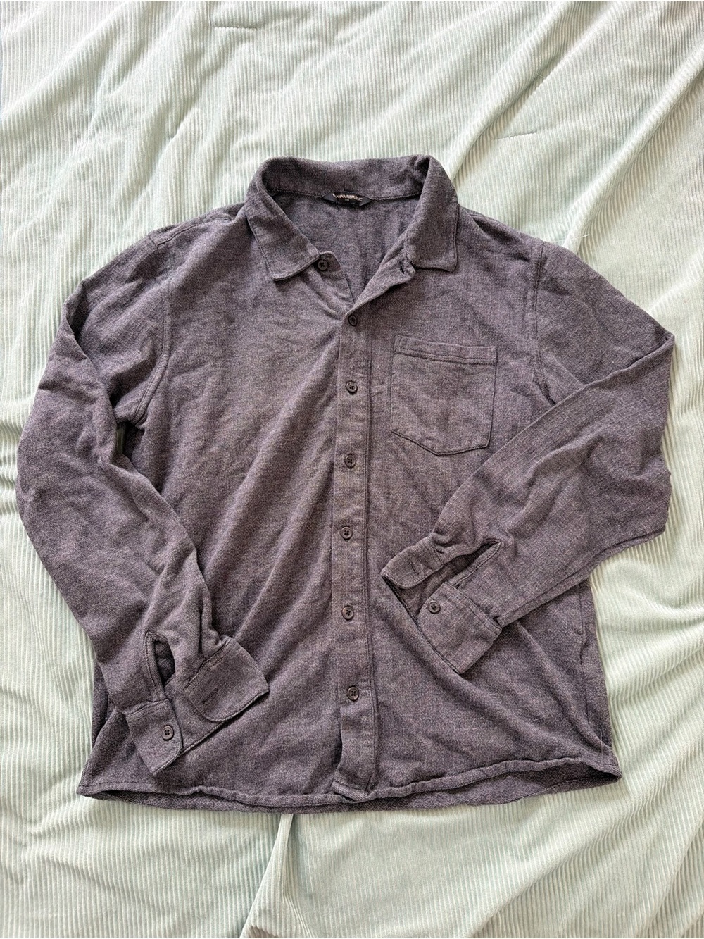 Banana Republic Heathered Gray Knit Top
